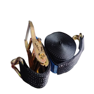 Reata Con Rachet Cincha Negra Con Eslinga 2 X 8 Mt 5000 Kg